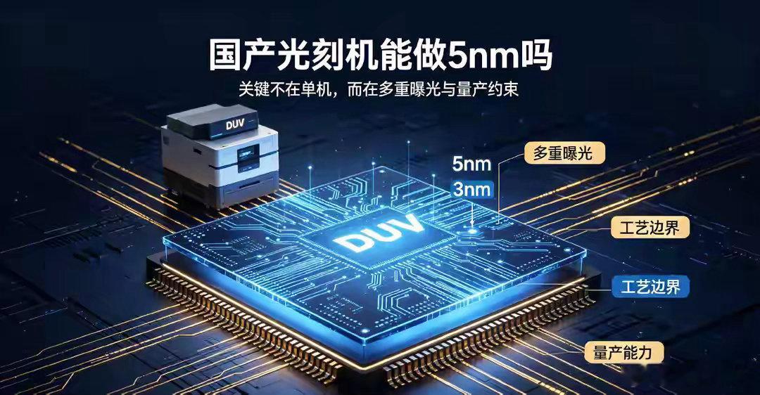 国产光刻机潜力远超想象，多重曝光能摸到5nm甚至3nm​