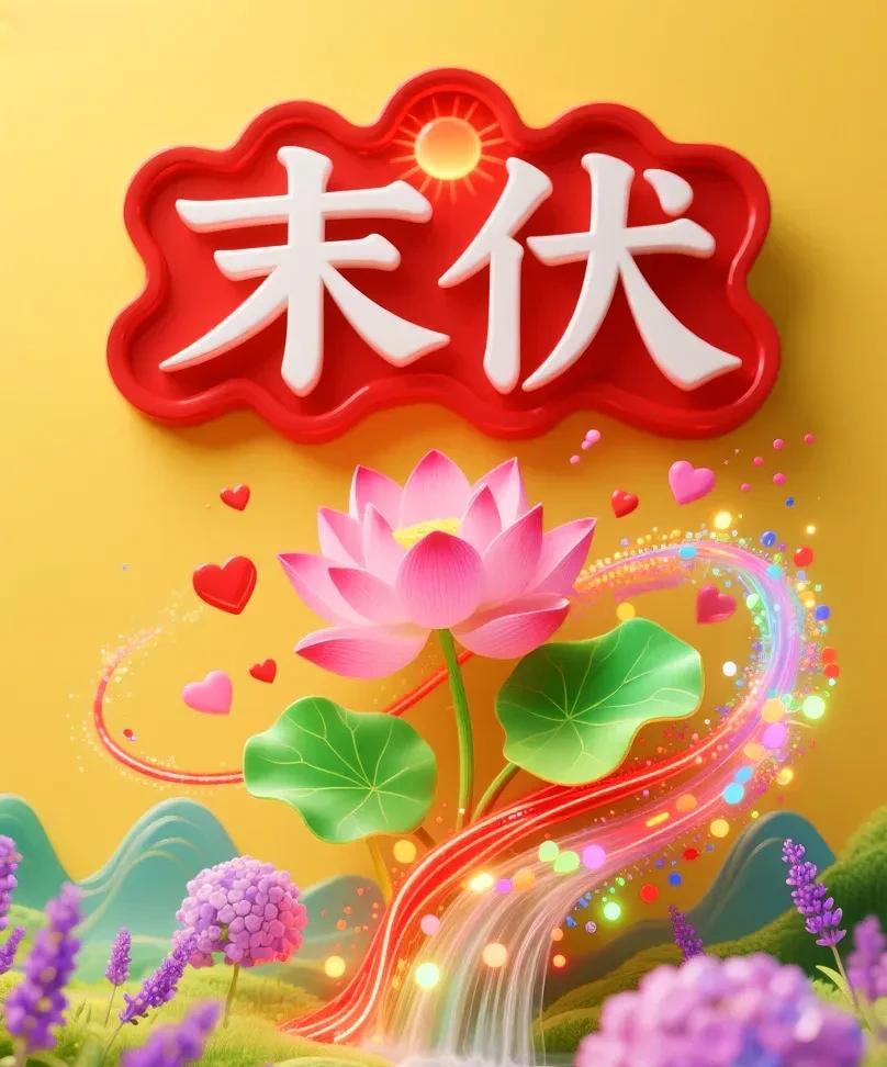 《末伏》立秋刚过暑残留，末伏来临热渐休。雨过郊原添凉意，五谷盈畴待丰收。