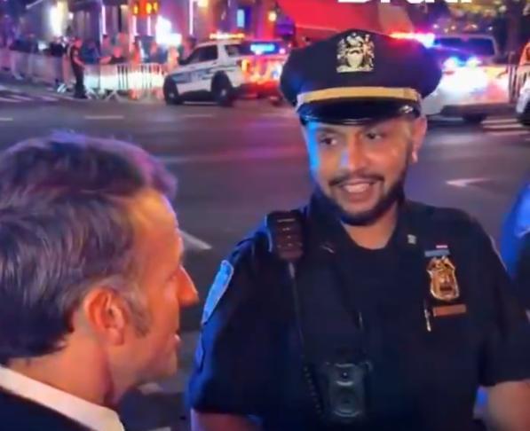 马克龙步行被拦截，电话白宫遭拒绝，法国网友感慨这是一种羞辱！9月22日，美国纽