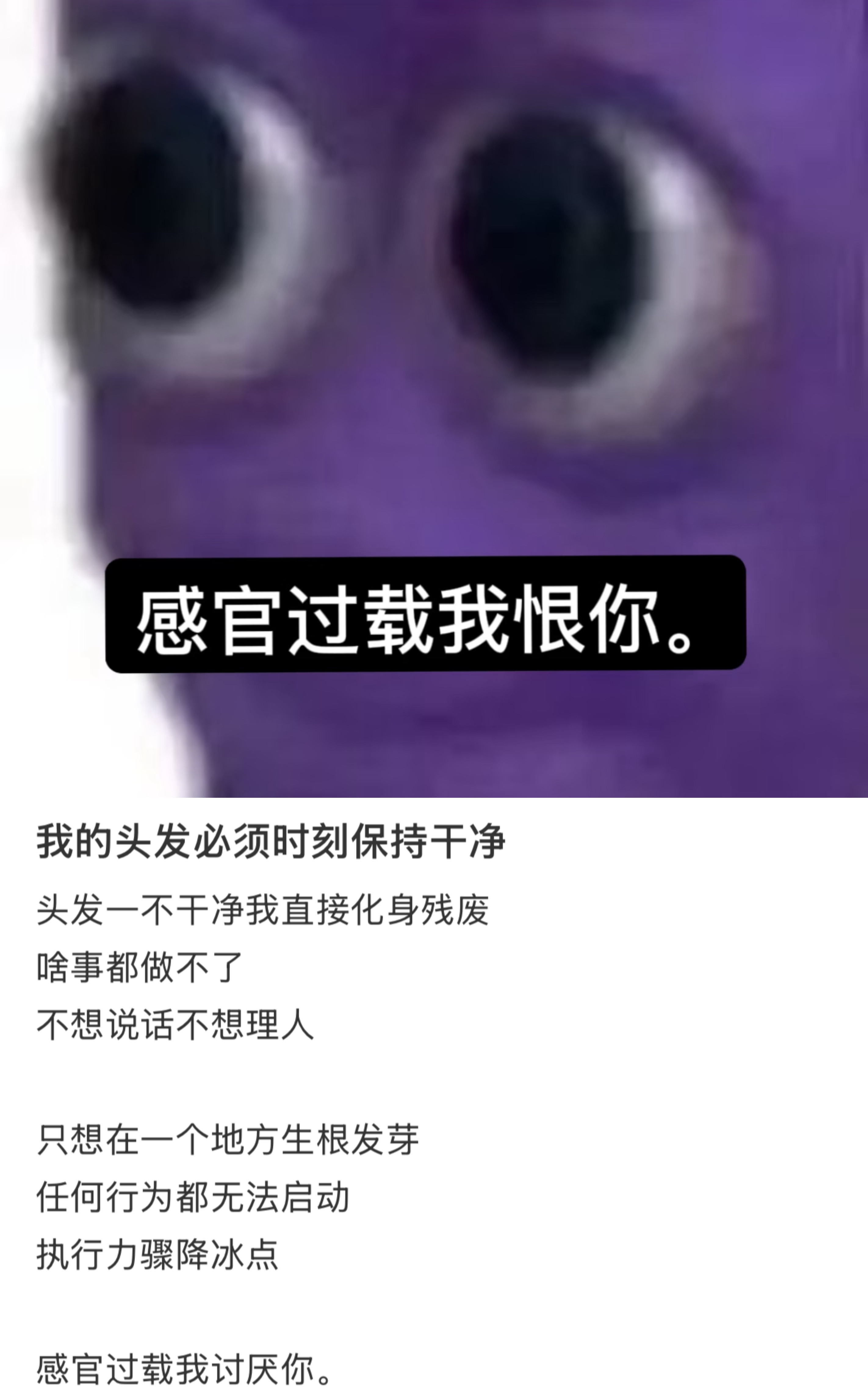 以为是强迫症没想到是感官过载啊！