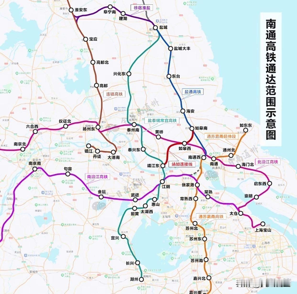张家港到底是怎么想的呢？居然主动申请取消了沪苏通和南沿江的联络线，导致从南通无法