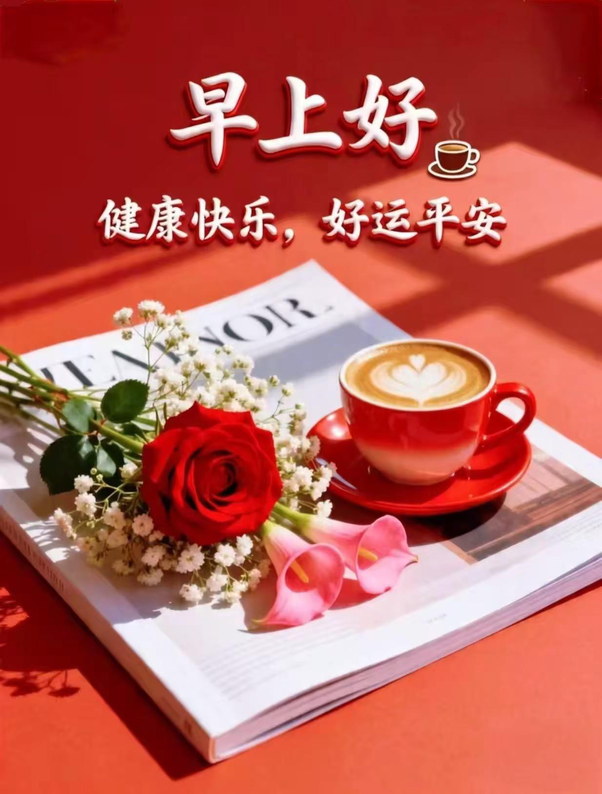 早安，我爱的和爱我的人，祝福你……早安问语早安coffee每日能量包