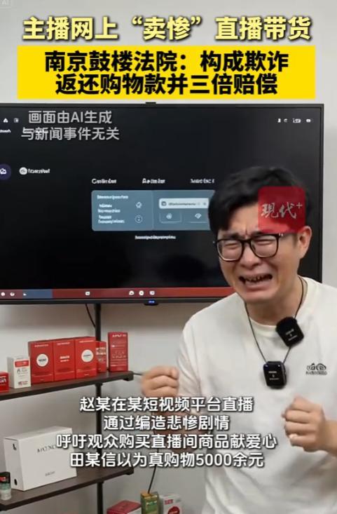 “这下后悔了吧！”2025年6月，江苏，一主播虚构剧情，靠着“卖惨”带货，粉丝在