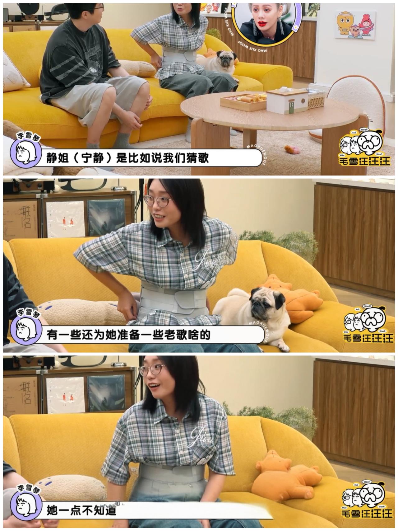 李雪琴想不到宁静是这样的人，而汪峰却是另外一个样子。节目组为了迁就宁静