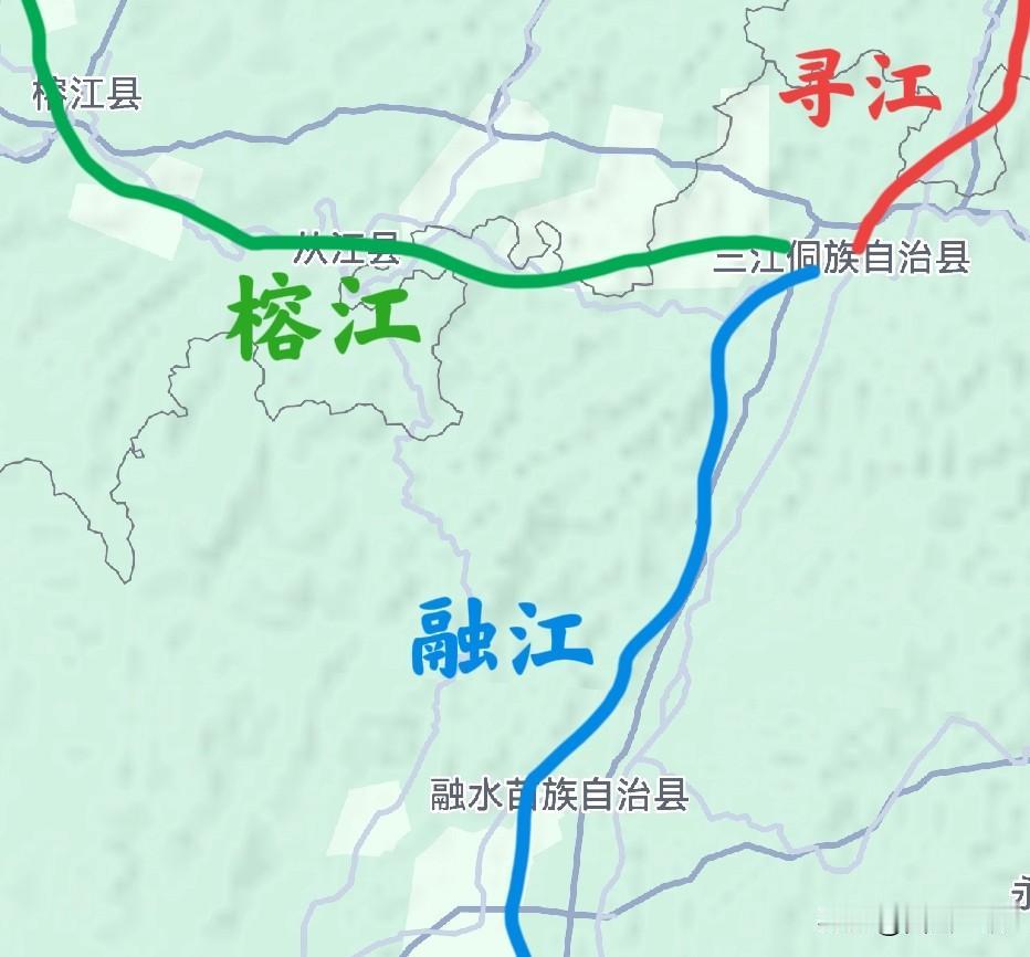 柳州北部由一堆带江、水的县组成，这些江河也是它们之间的联系纽带。三江县，并非三江