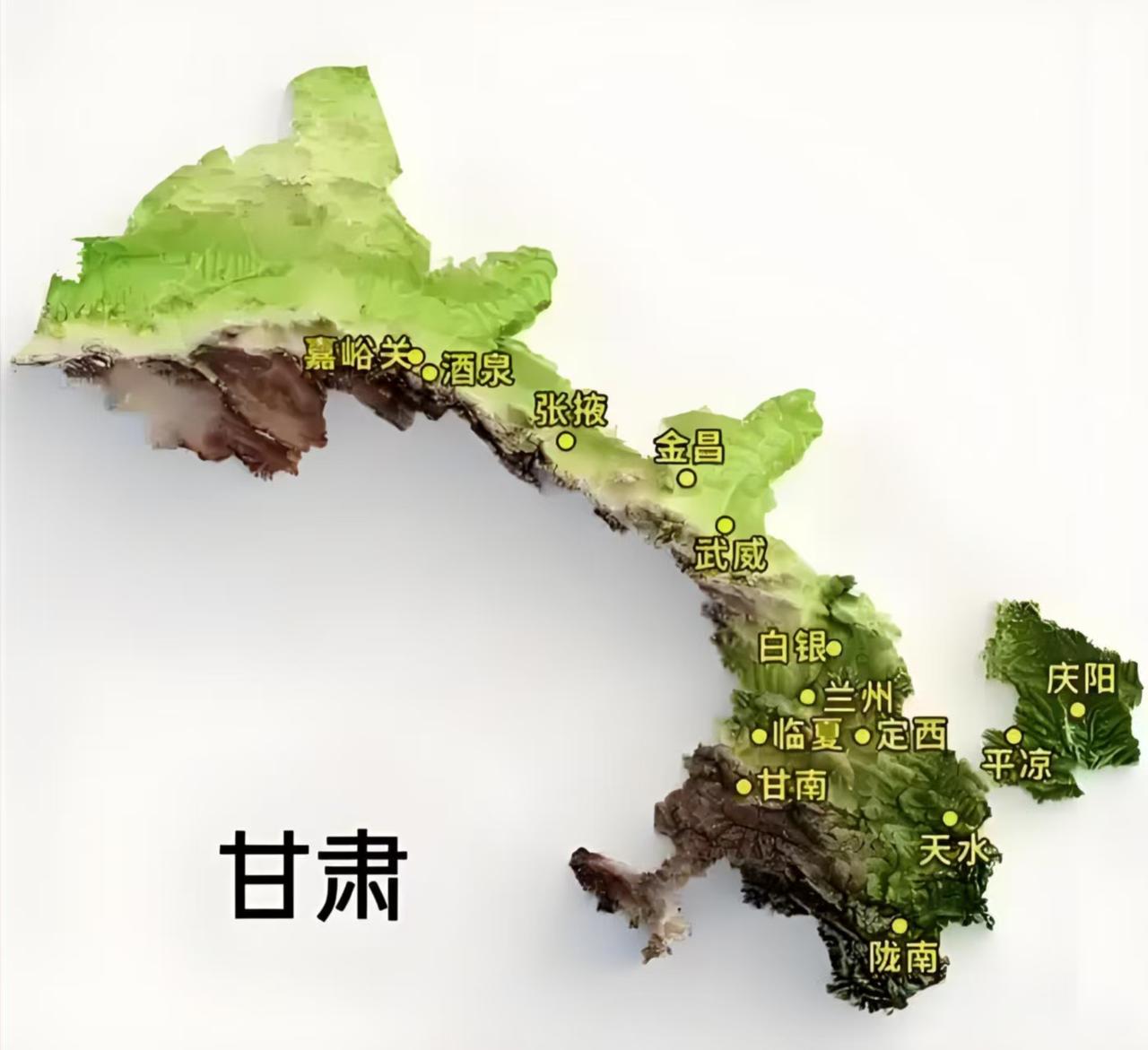 甘肃省为什么发展不起来?内行人的一席话一针见血!从甘肃地图就能看出甘肃很难发