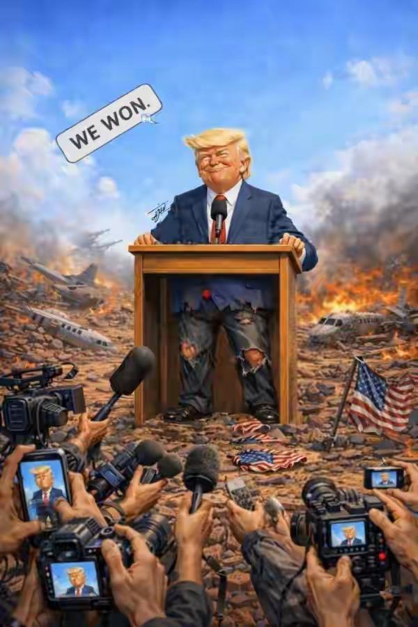 国外的漫画，川普看到会不会生气……