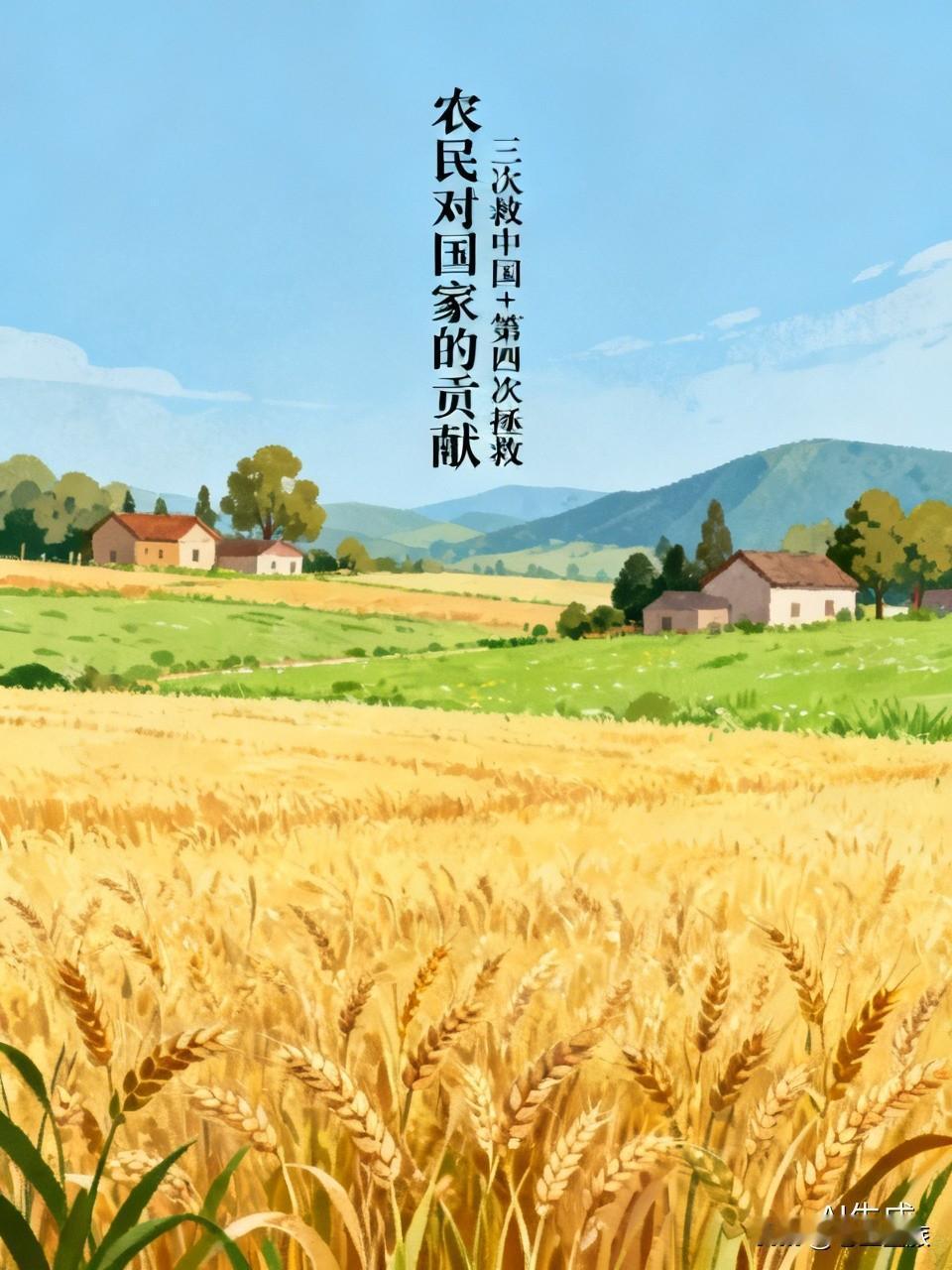 农民绝对是对国家作出巨大贡献的群体。很多人以为农民交的粮都是公粮，是纳税义务，其