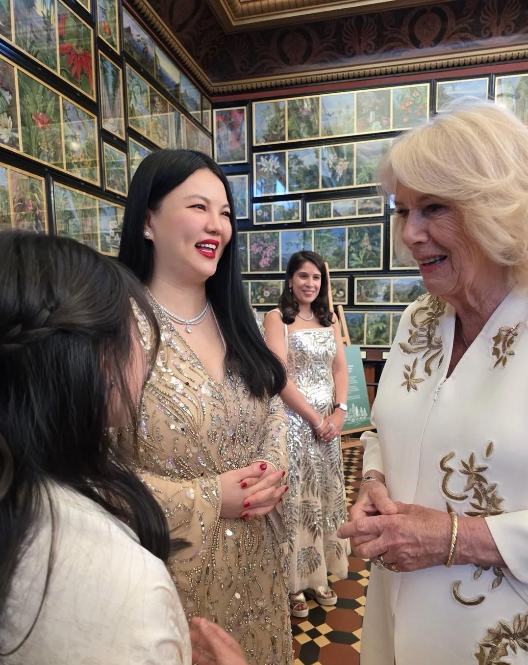 李湘带女儿面见英国皇室，对王后赔笑遭白眼，连发四条动态被群嘲，网友们为何这么做？