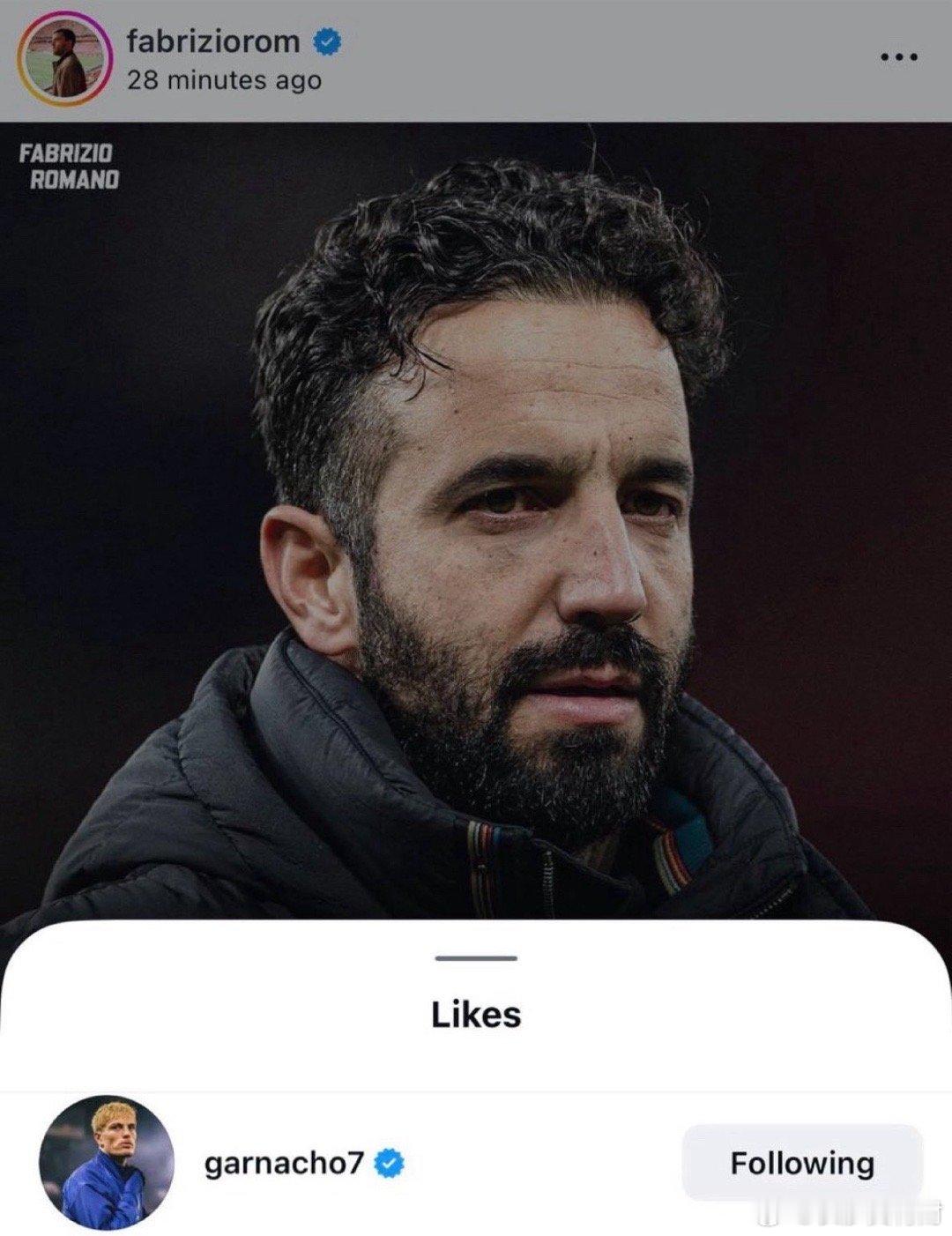 加纳乔点赞了阿莫林下课的帖子，讲讲这件事的影响力吧现在曼联官网的英文站点，已经崩