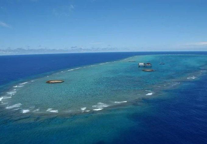 几天前，日本还在支持所谓南海仲裁案，指控太平岛没有专属经济区和大陆架（图2），没