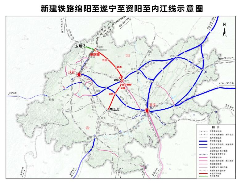 遂宁到内江的铁路是过去二三十年中，四川最应该修建的铁路，迟迟到现在才工开，严重阻