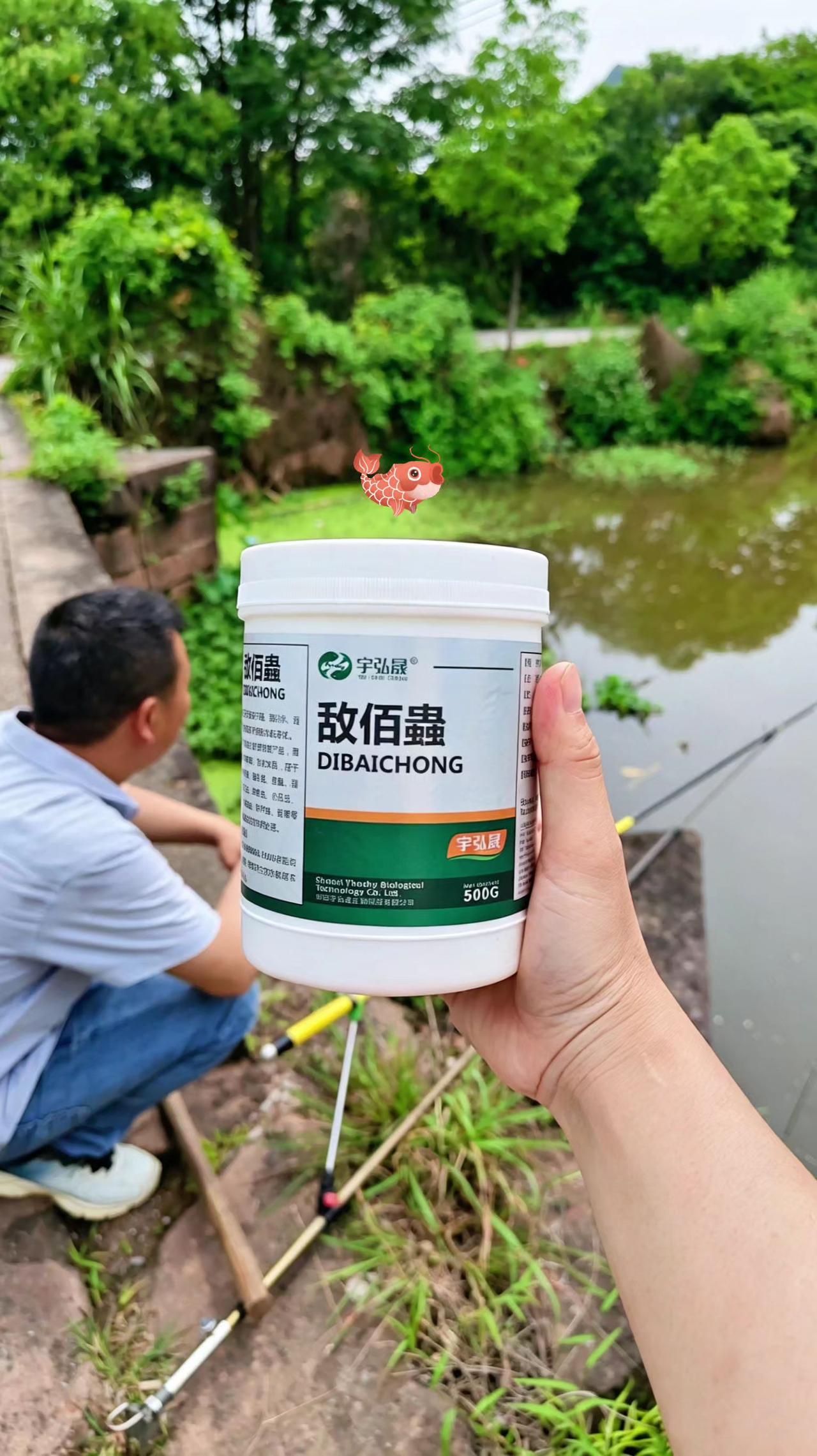 敌佰蟲鱼塘养殖鲢鱼鲤鱼草鱼