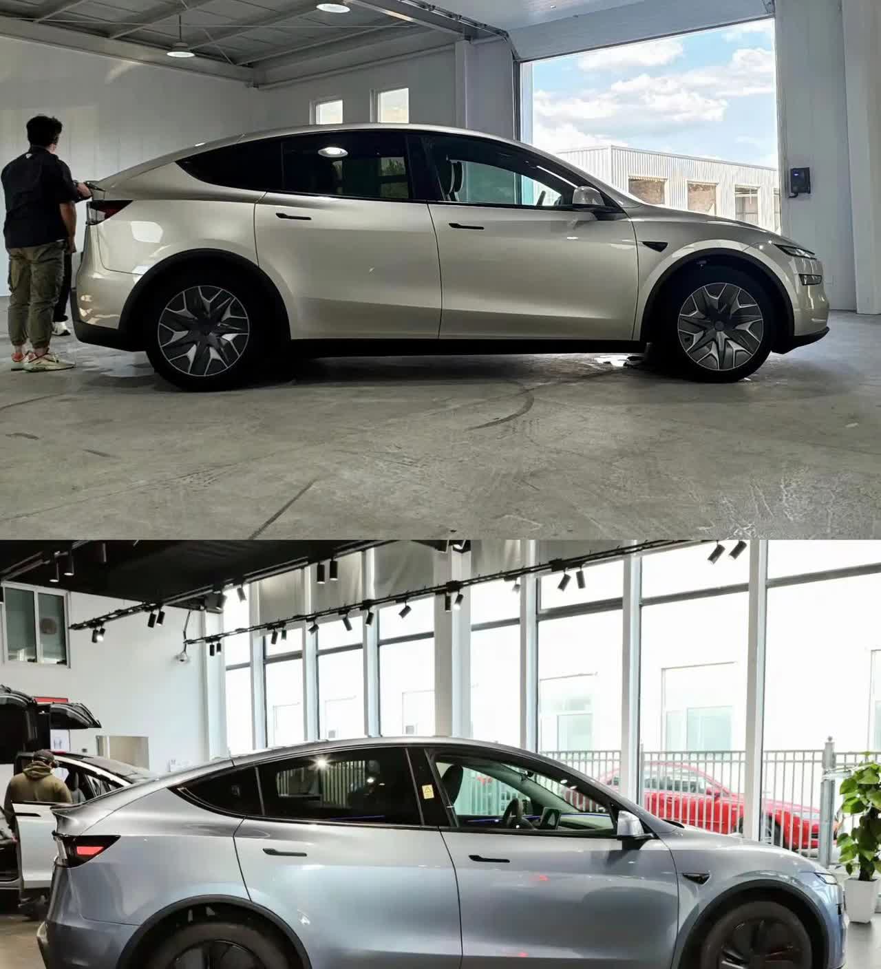 特斯拉ModelYL终于改了！被喷三年的“弓背”没了，这颜值你买账吗？