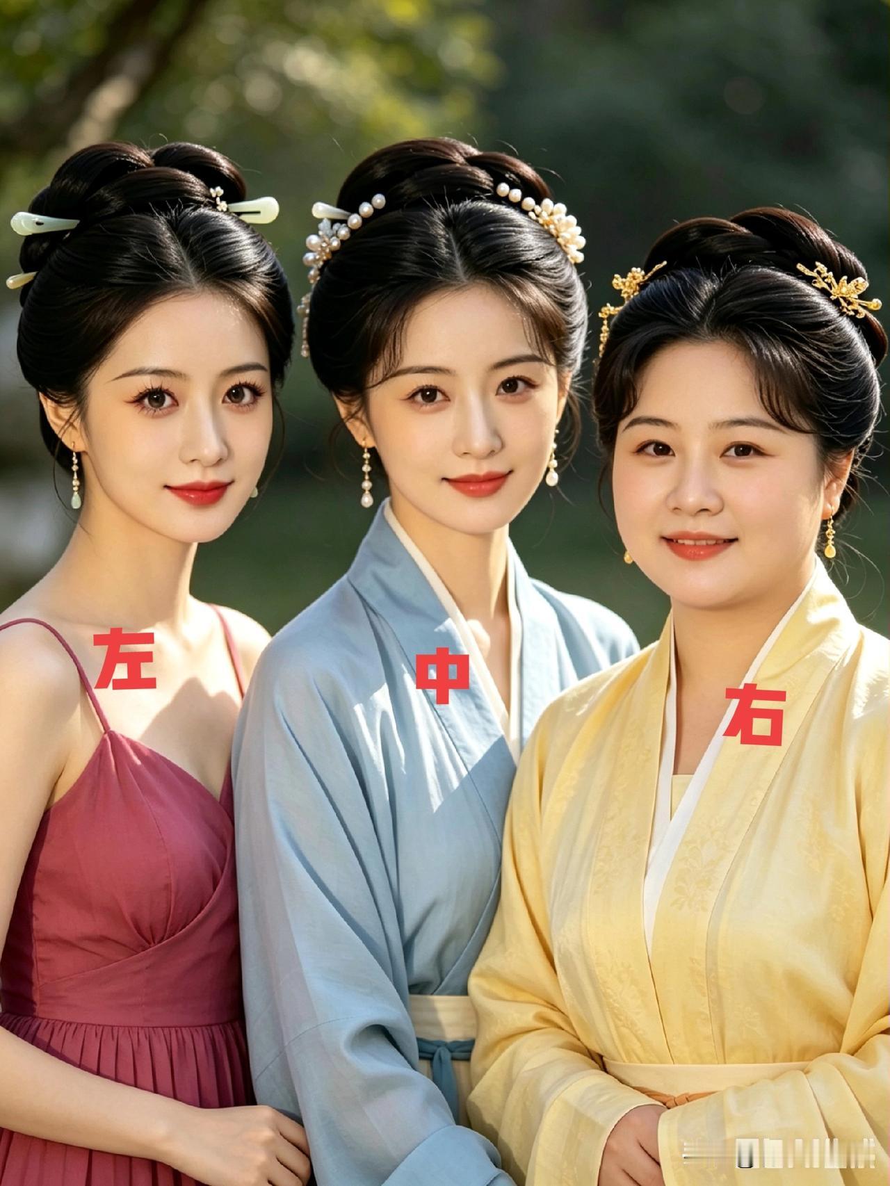 假如你选妻子，你选哪一个？如果选儿媳妇要选哪一个？看看你的眼力，和我一样吗？