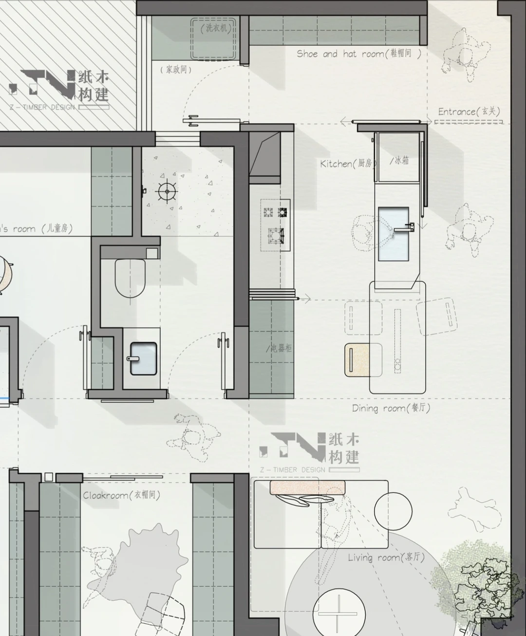 80㎡经典户型改造｜想要一个衣帽间