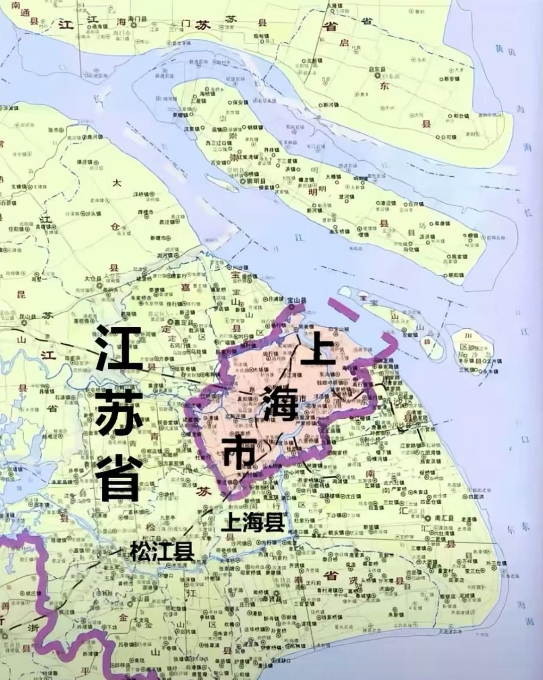 上海当年从江苏“抢”走的不只是城，连松江等九个县都划了过去，这事究竟是为何？