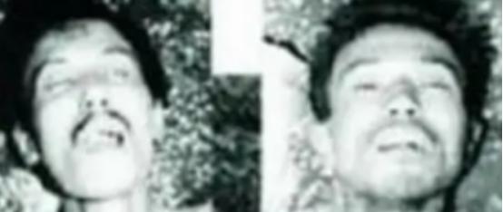 1983年，王宗坊被击毙后蜷缩在地，已经没有生命迹象。长期逃亡让他瘦得皮包骨头，
