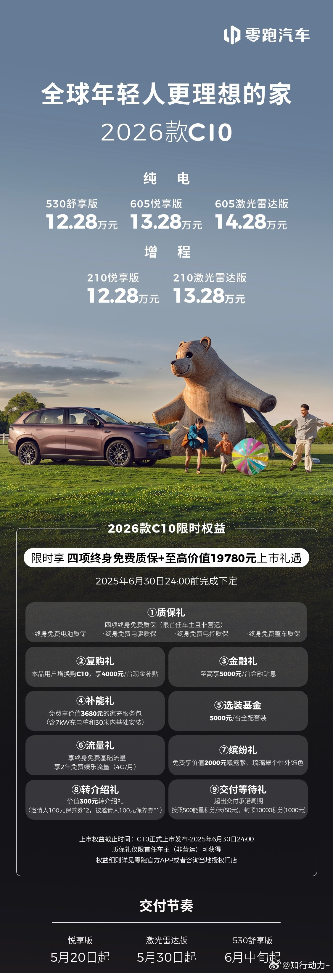 2026款零跑C10价格来了！指导价12.28-14.28万元！现在下定限时享?