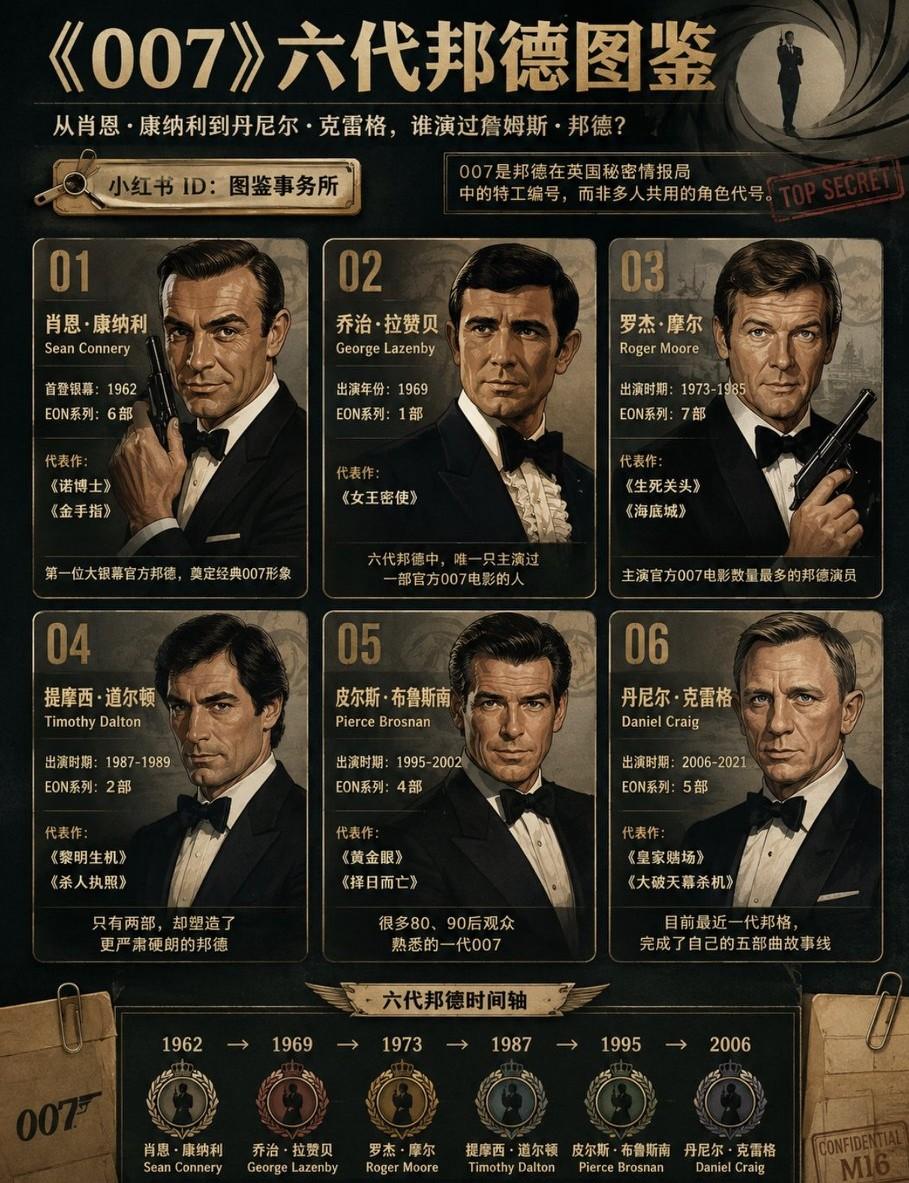 我心中最佳007当然是罗杰摩尔啊，最潇洒的一个。皮尔斯布鲁斯南，大概是因为出身普