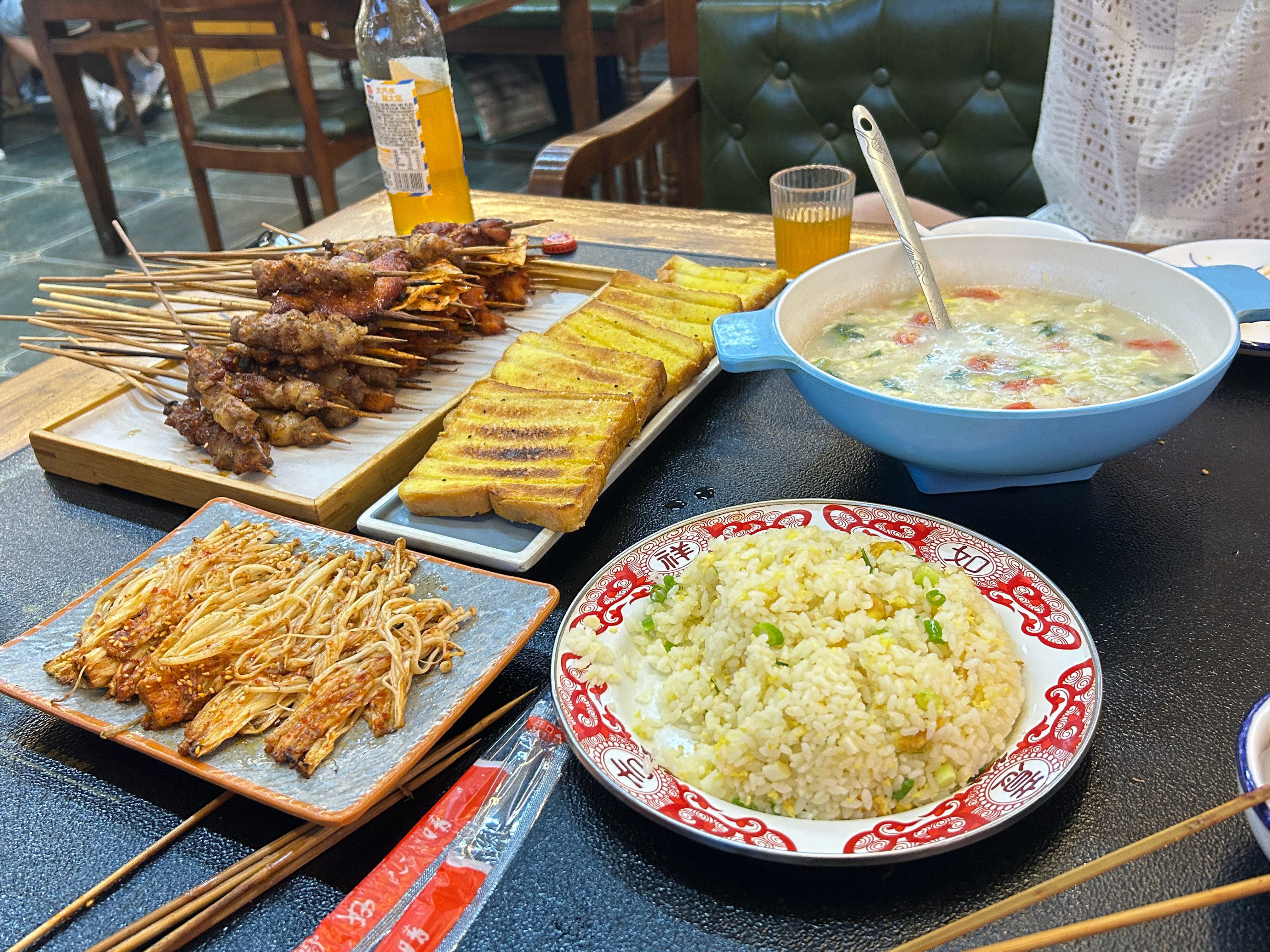 终于轮到我吃饭了