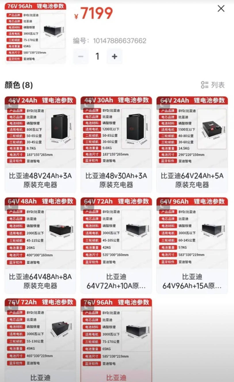 比亚迪进军两轮电池行业就是个笑话，就这价格真的能把铅酸电池给打下来吗？一开始我还