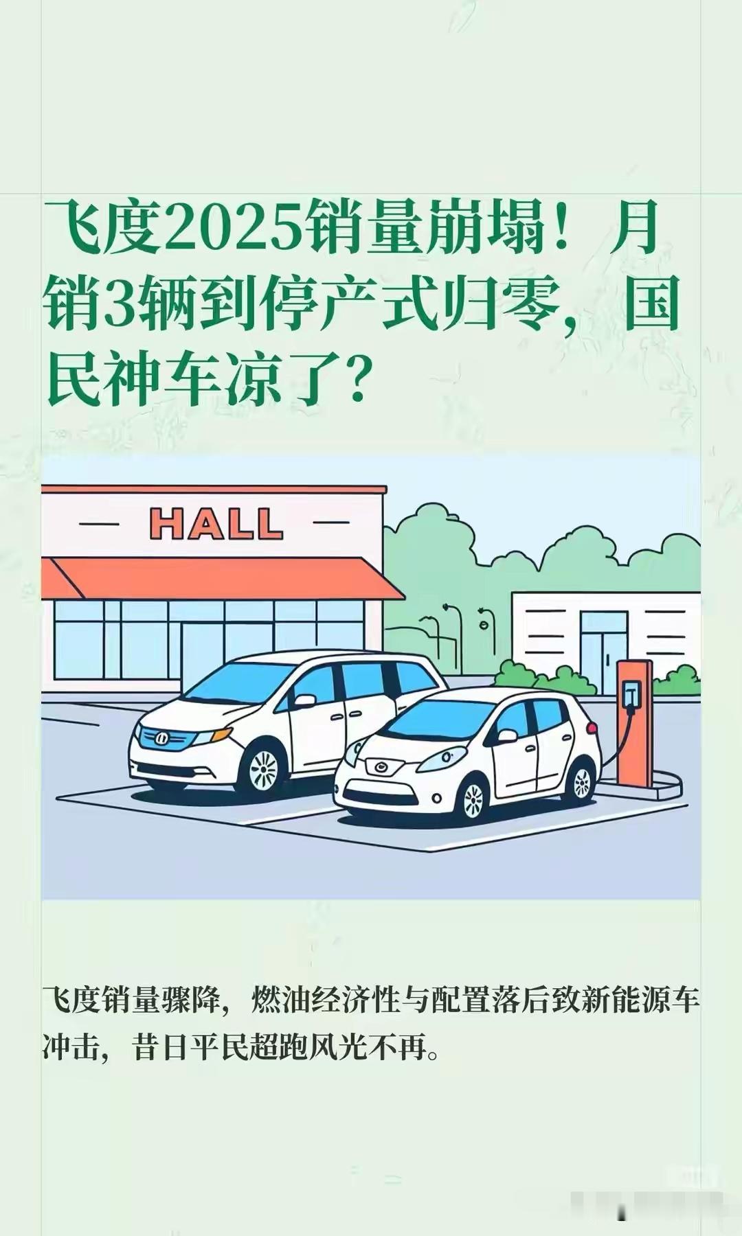 你敢信？飞度，曾经一个月卖1.5万台的车，2025年最后两个月，销量直接归零。