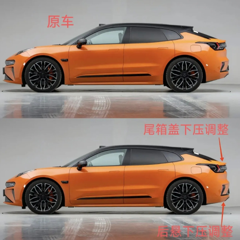 极氪001仅仅两处小调整，就改掉了原车设计秉承吉利汽车无脑翘屁股的毛病，立马让0