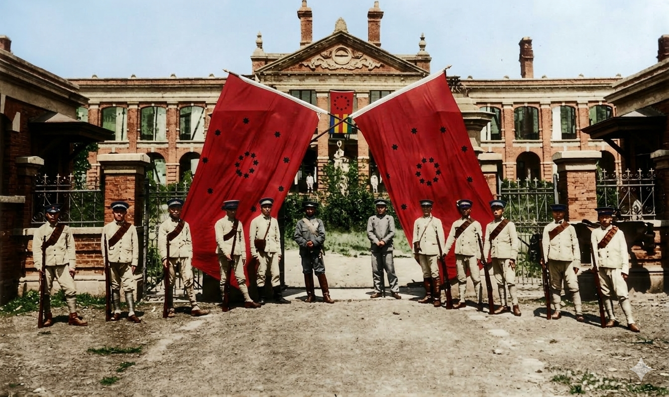 1911年，辛亥革命武昌起义后，中华民国军政府鄂军都督府（湖北军政府）成立之初的