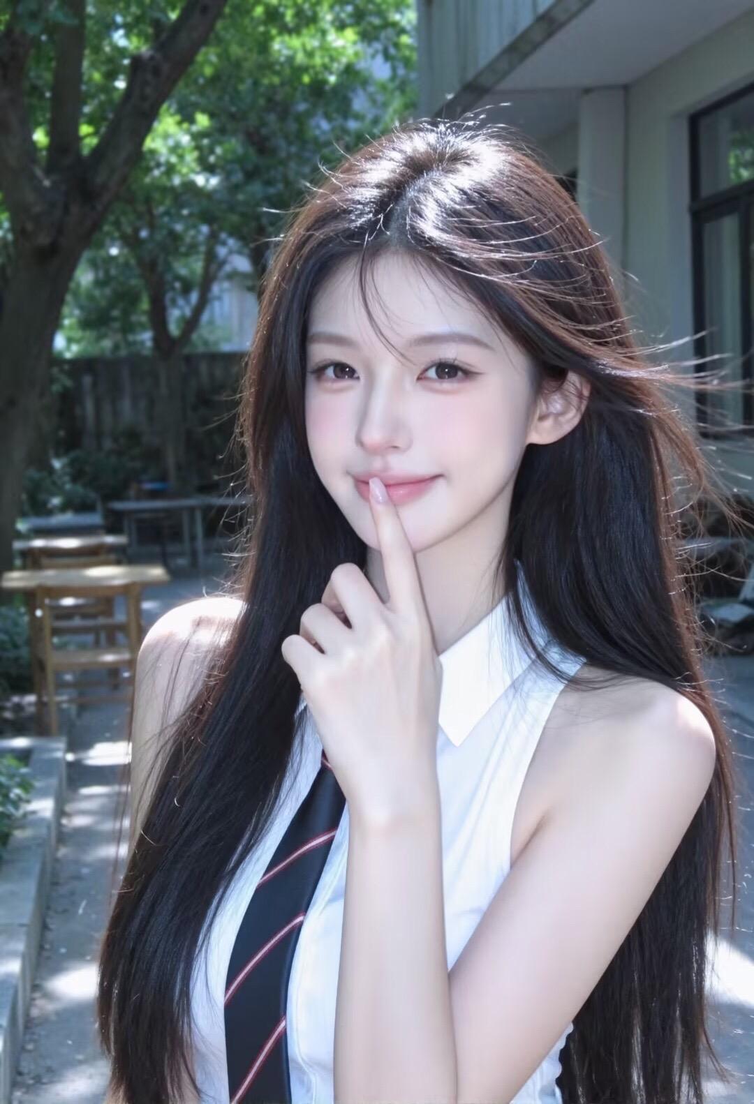 清纯白月光 甜妹 AI写真 AI