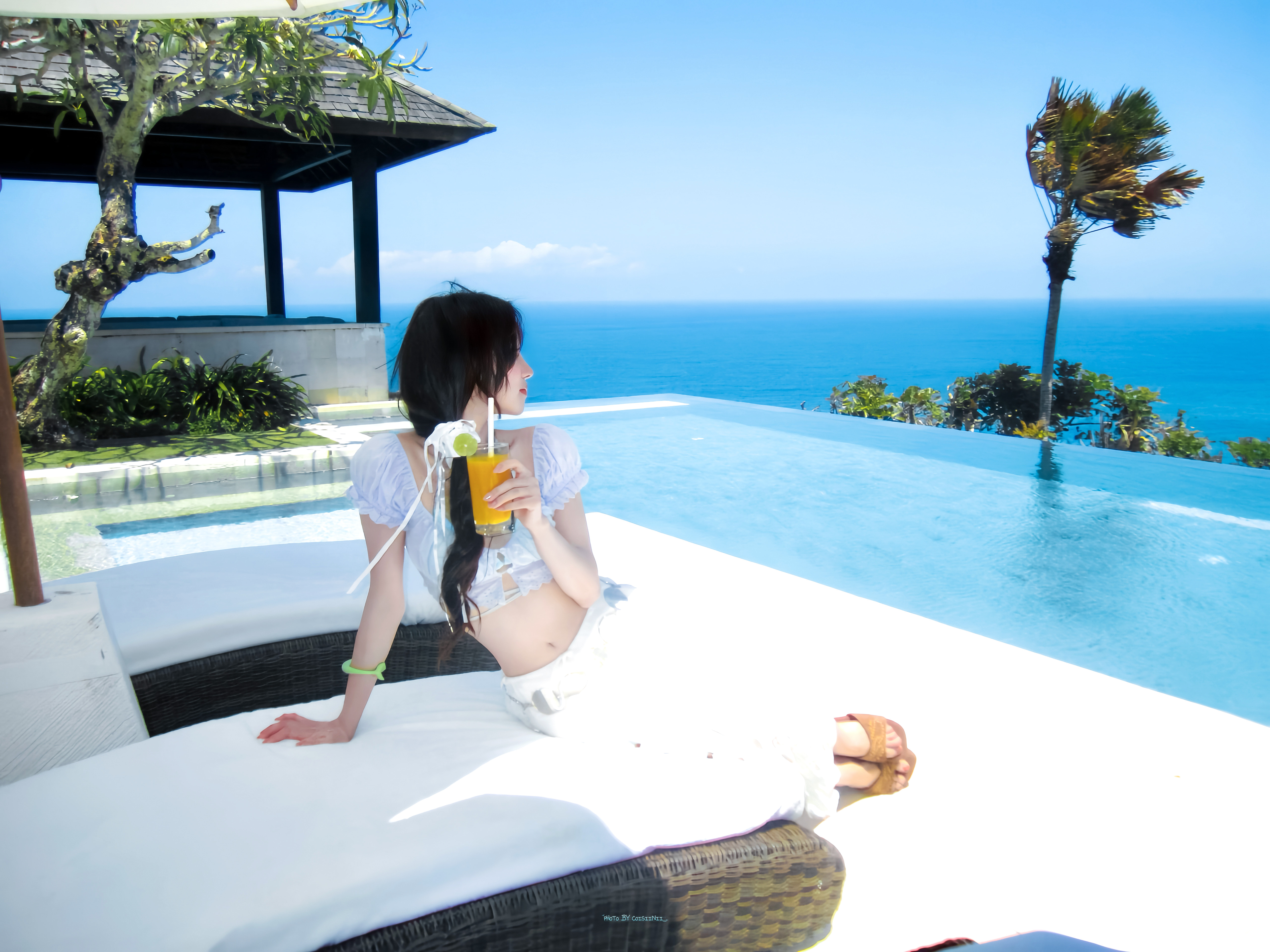 宋雨琦海岛日记🏝️🍹#宋雨琦海边度假照片#​