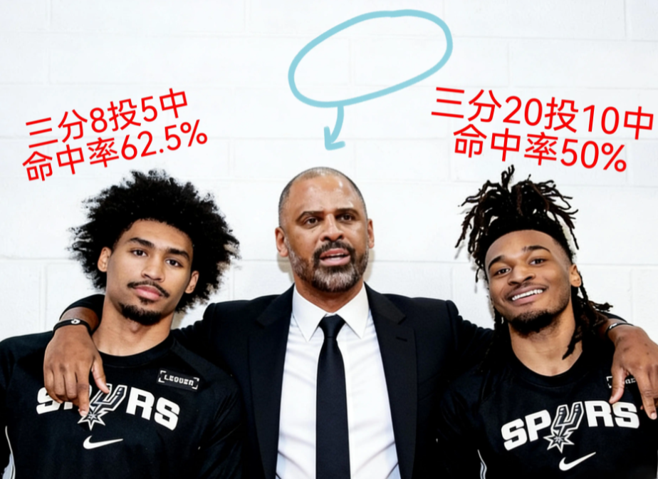 卡斯尔，哈珀(恩师乌度卡)，果然老马刺人，稍稍指点，两个新人就开窍了最近三场