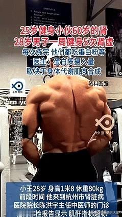 完犊子了！浙江一个28岁小伙，天天泡健身房就为了八块腹肌，一周练五次，肉蛋奶