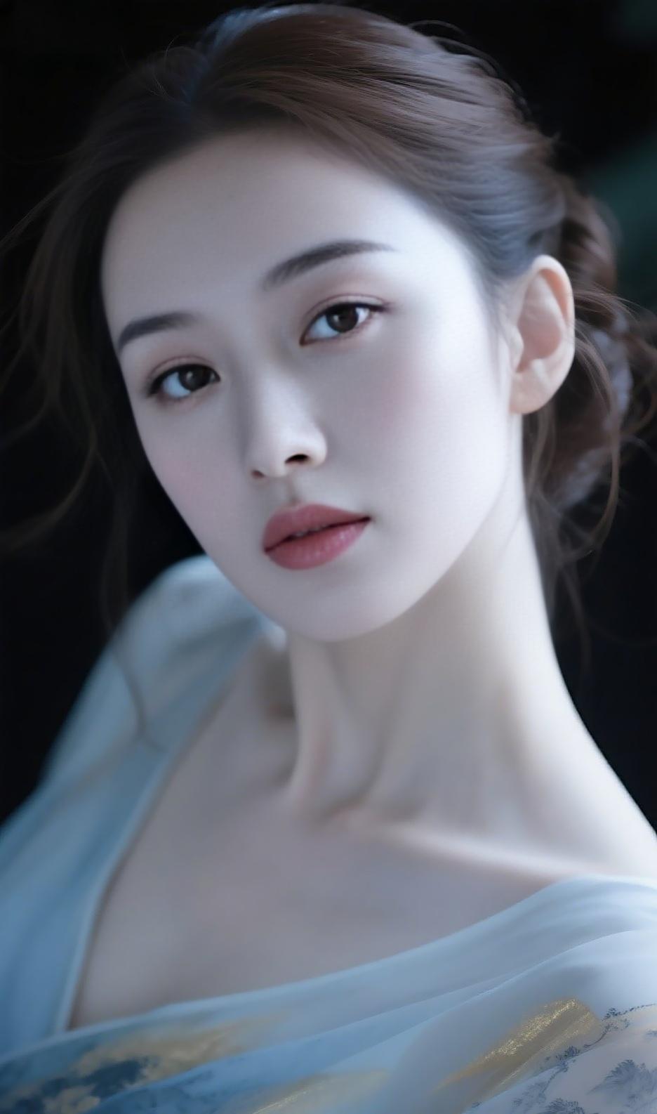 清浅的蓝，是揉碎在风里的温柔，一半清冷，一半明媚，在光影里织就独属于自己的松弛氛