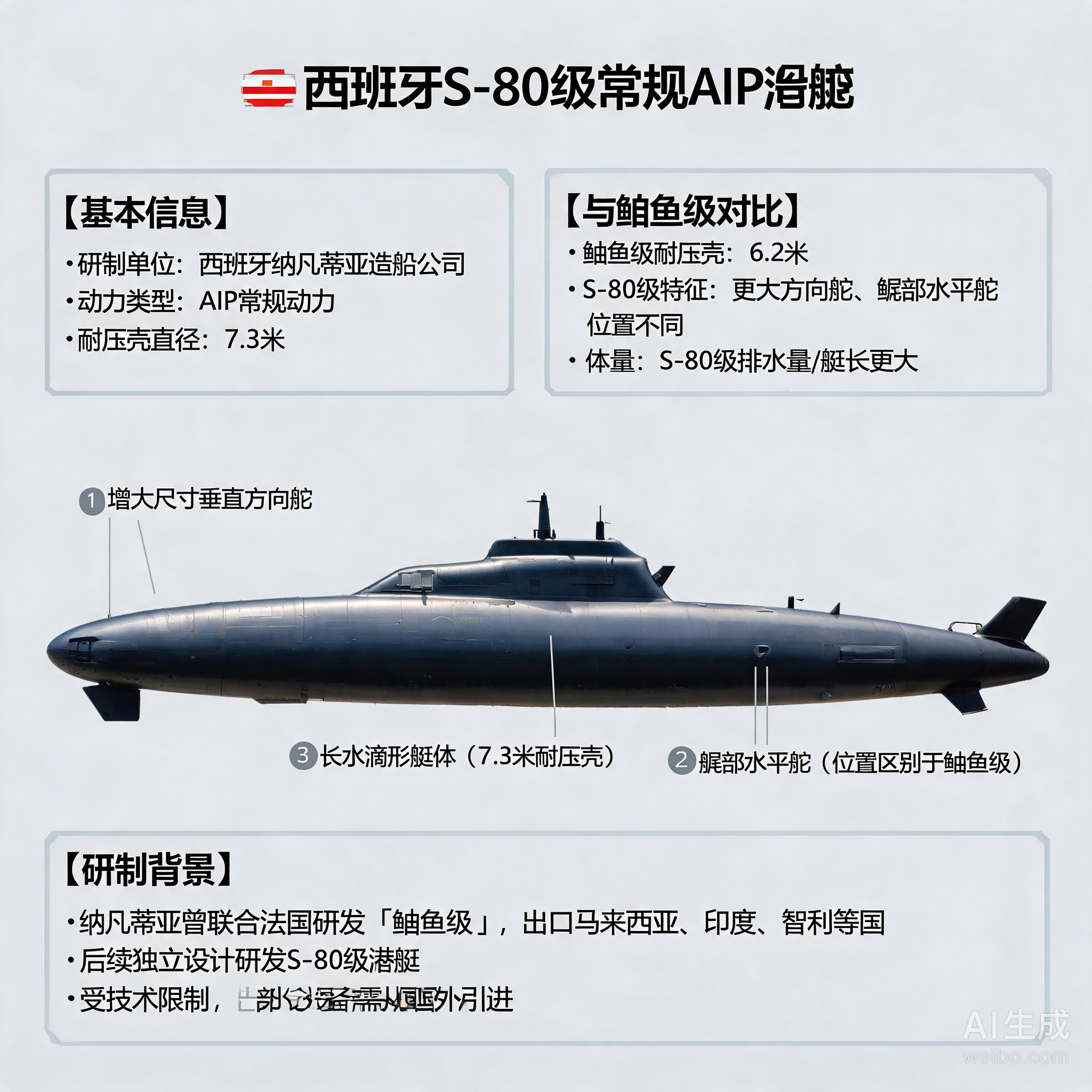 军事ai新视野西班牙S-80级常规潜艇S-80级潜艇（S-80ClassS