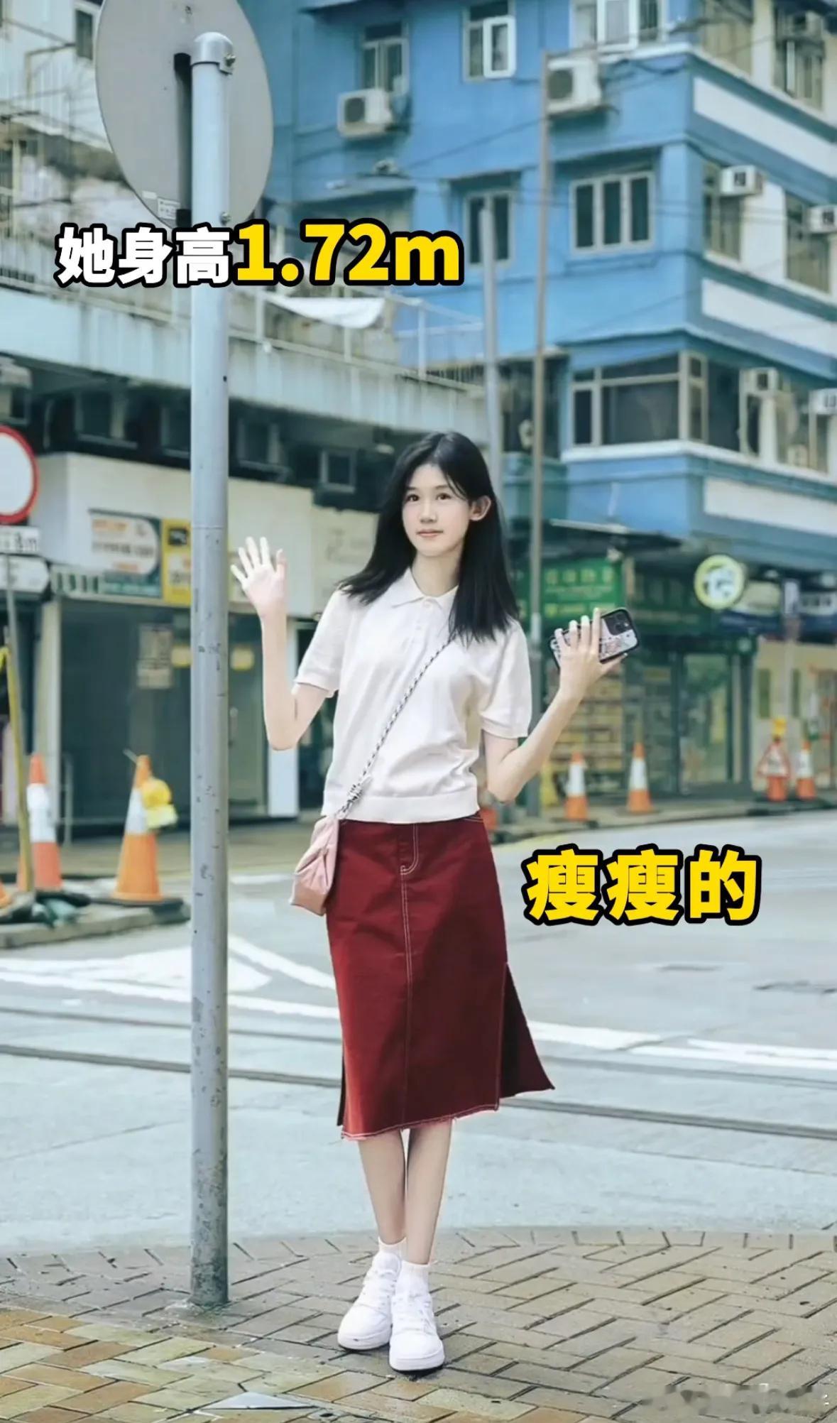 原来贝儿身高都已经172了哇，陆毅和鲍蕾真的把她养得极好，因为遗传基因，贝儿拥有