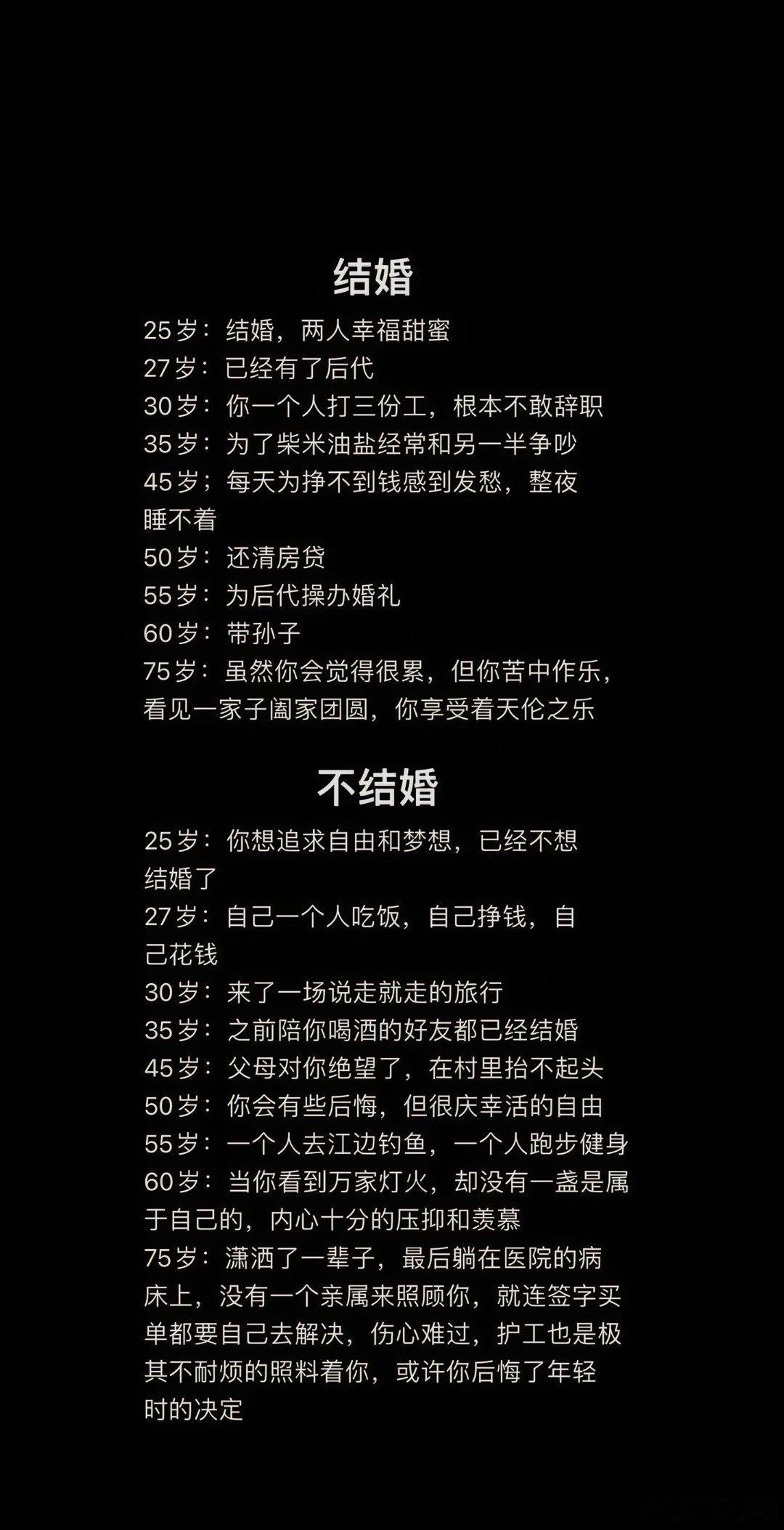 结婚和不结婚的区别，你更喜欢哪种生活？45岁还不结婚人生会发生什么变化​​​