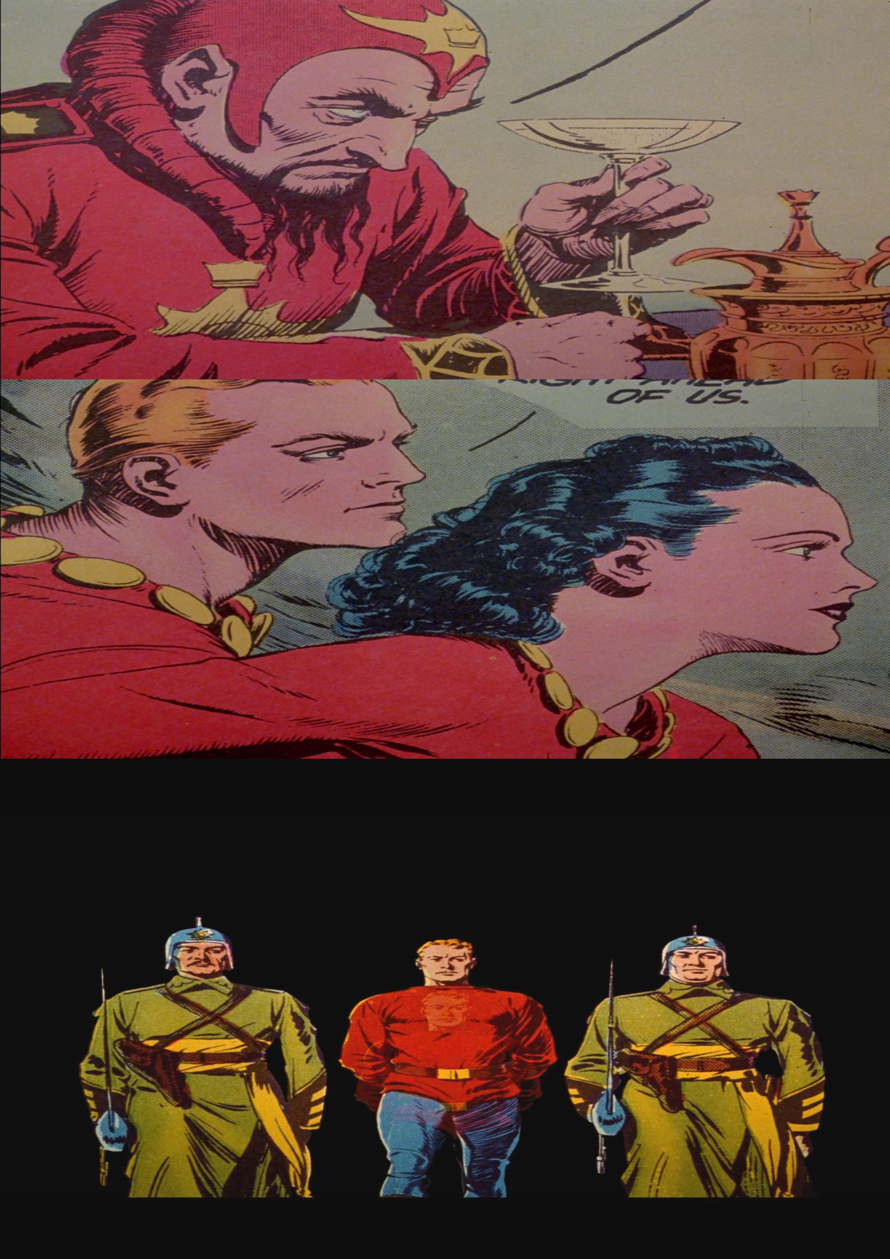 浮夸到底的早古漫改片《飞侠哥顿》漫画原作比超人还要早几年，借着里夫版《超人》和星
