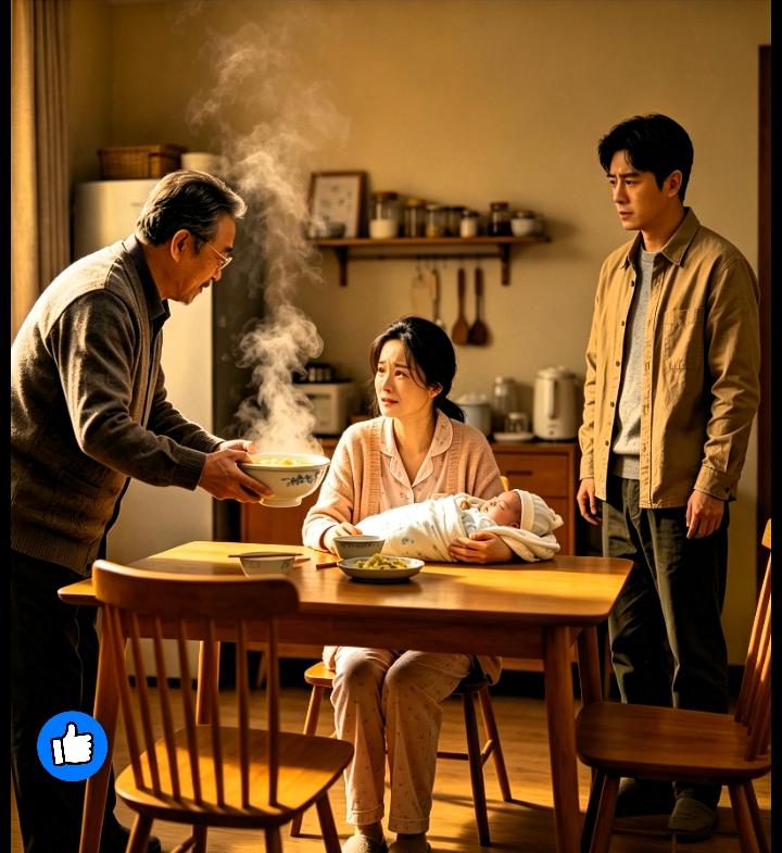 一碗鸡汤，救了月子里的她！一句“你妈也蹲过”，全场死寂河南这当公公的，