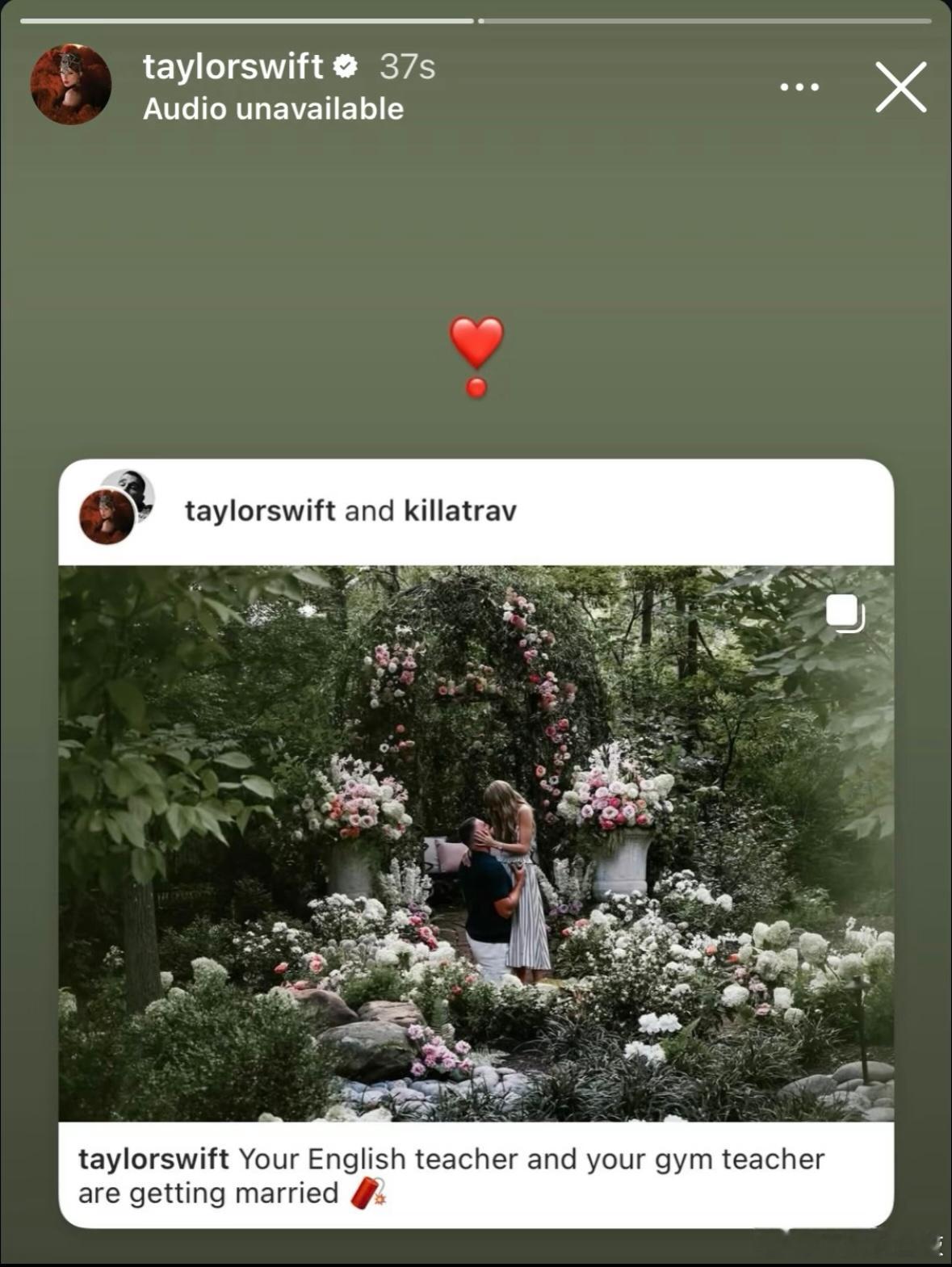 霉霉结婚了！TaylorSwift与TravisKelce官宣结婚🚨看到她
