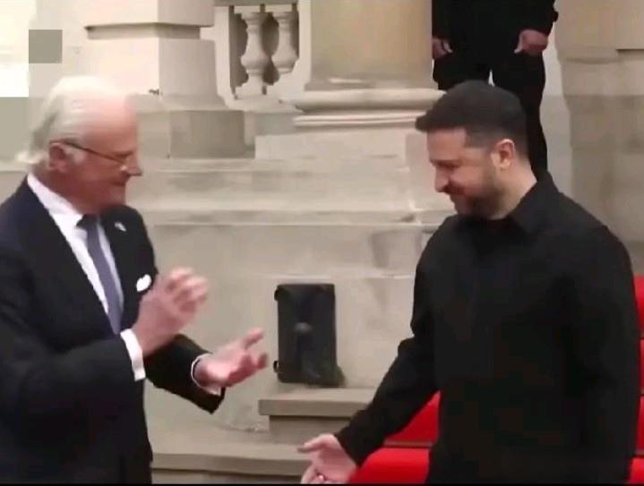 泽连斯基遭遇了罕见的傲慢外交无视？2026年4月17日，瑞典国王卡尔十六世古