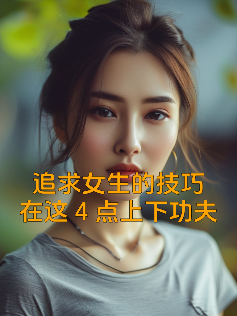 追求女生的技巧，在这4点上下功夫