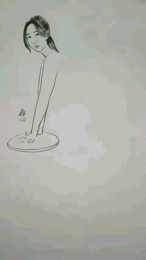 古有画龙点睛，今有画女添衣[捂脸哭]