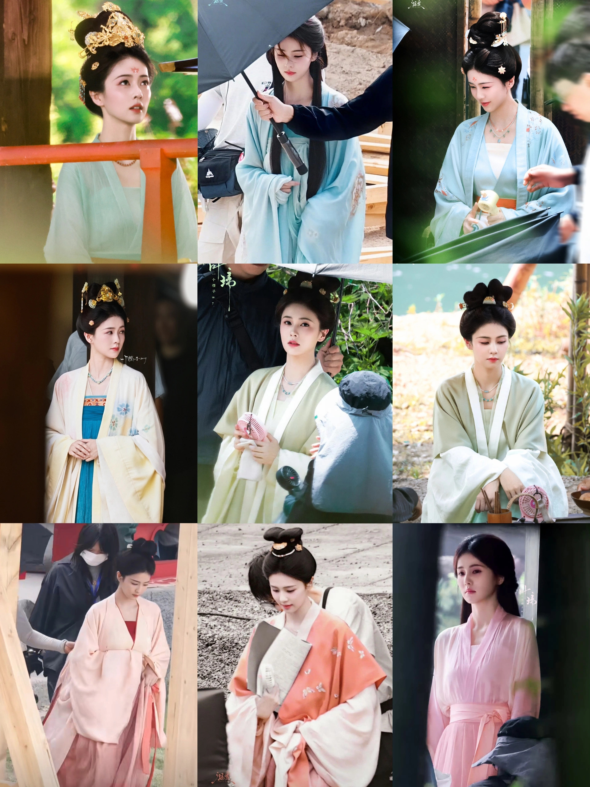 目前一些剧的妆造合集白鹿《莫离》妆造、鞠婧祎《来战》妆造陈都灵《翘楚》妆造孟子义