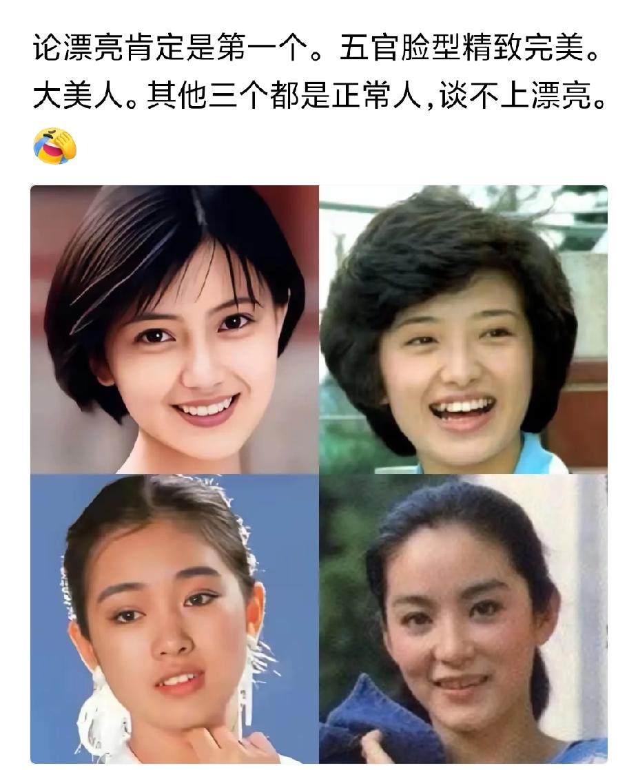 巩俐确实算不上漂亮，山口百惠胜在气质，高圆圆和林青霞都很漂亮！