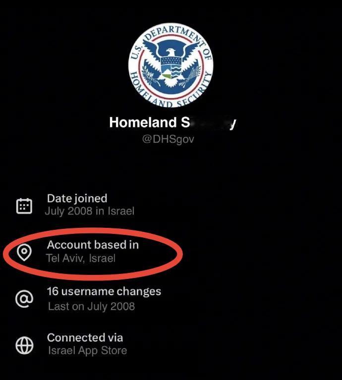 我去，谁能想到美国国安部官网IP地址在以色列特拉维夫！（图一）另外，X上一堆