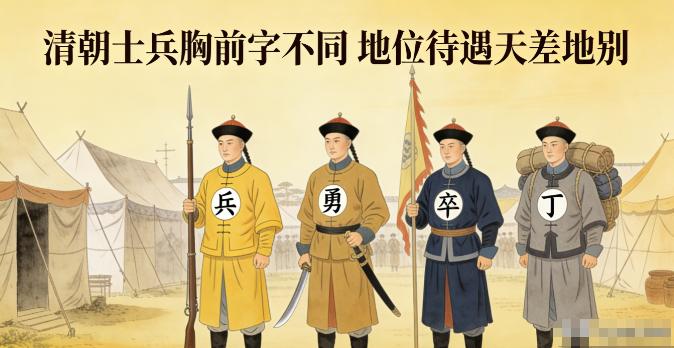 清朝士兵胸前的"兵卒勇丁"：一眼看穿谁是铁饭碗，谁是送死的炮灰信源：搜狐网