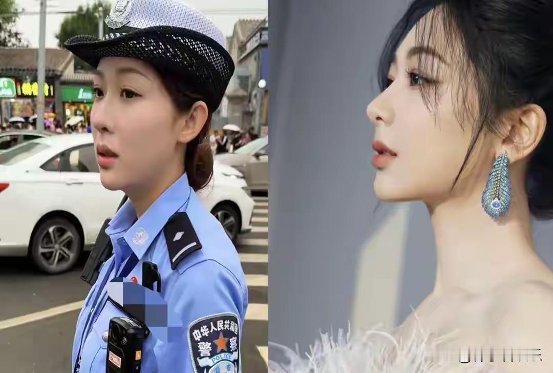 近日，北京市公安局交通管理局西城交通支队西四大队女子铁骑队员张钰，凭借身着警服、