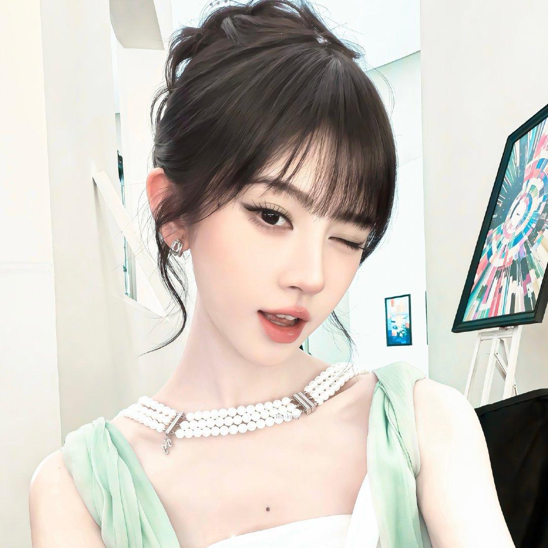 鞠婧祎🍸🫧🪞#鞠婧祎锁骨窝能装下珍珠项链#​