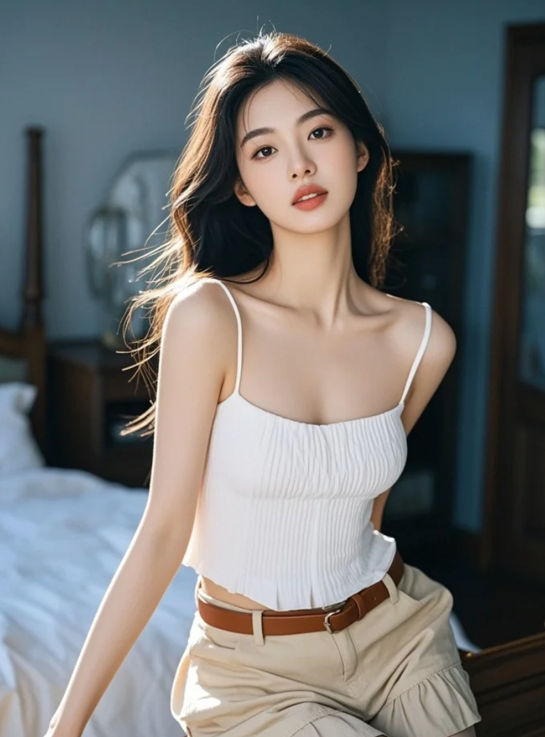 她低头工作的那一瞬间，美得让人窒息